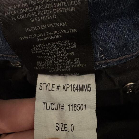 Kut From The Kloth Jeans Womens 0 Blue Mia Toothpick Skinny Distressed Denim - Picture 14 of 15